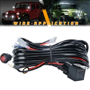 Arnés de cableado de 2 cables barra de luz LED relé de 40 amperios interruptor de encendido y apagado para 2 luces - Imagen 1 de 9