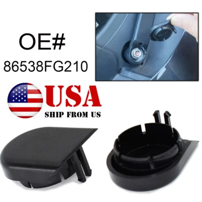 2Pcs Windshield Wiper Arm Nut Bolt Cover For Mazda 6 RX8 CX-9 TC CX-5 CX-7 5 - Image 1 of 4