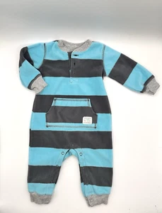 Carter's blau/grau Henley Fleece Overall Overall Pilot Wingman 6M - Bild 1 von 4