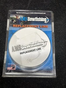 AMS Bowfishing Ersatzschnur 25yds 400#weiß geflochten Spectra Line Angeln - NEU - Bild 1 von 3