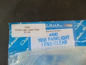1956 Chevy/Chevrolet Park Light Lenses, Clear (10203) - Foto 1 di 2