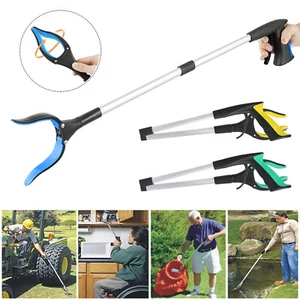 32 Inch Extra Long Grabber Reacher with Rotating Jaw Mobility Aid Reaching Tool - Picture 1 of 18