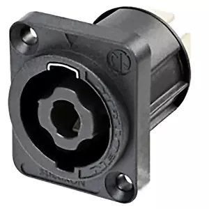 Conector de chasis negro de 4 polos Neutrik NL4MPXX - Imagen 1 de 3