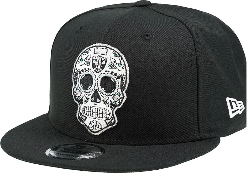 New Era Las Vegas Oakland Raiders Sugar Skull Black Snapback Cap 9fifty OSFA  - Bild 1 von 1