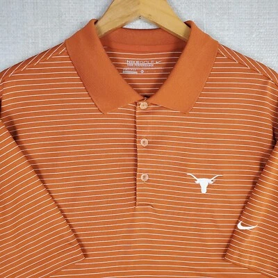 NIKE GOLF x UT TEXAS Size XL Mens Tour Performance Polo Shirt Burnt Orange - Image 1 of 4