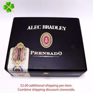 "Alec Bradley Prensado Double T leere Holzzigarrenbox 8,5"" x 7"" x 2,75" - Bild 1 von 10