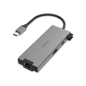 Hama USB-C-Hub 5in1 Multiport Power-Delivery 2x USB-A 1x USB-C 1x HDMI 4k 1x LAN - Bild 1 von 6