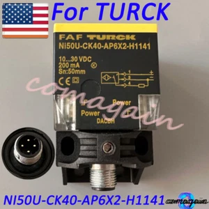 10-30VDC For Turck NI50U-CK40-AP6X2-H1141 Rectangular Proximity Switch Sensor - Picture 1 of 12