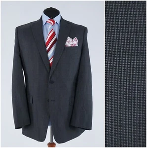 Mens Striped Sport Coat 42R US Size MEXX Grey Wool Blazer Jacket - Picture 1 of 14