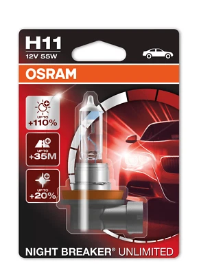 OSRAM H11 Night Breaker Unlimited Bulb MEGA SALE- 64211NBU-01B - Image 1 of 3