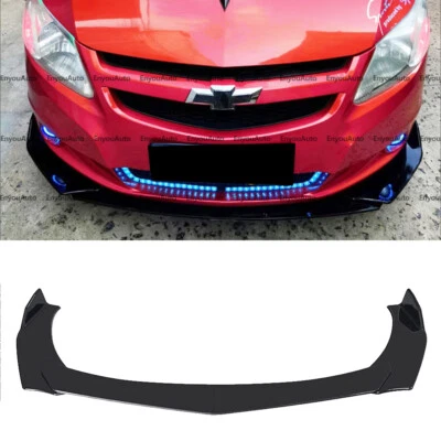For Chevrolet Impala Universal Front Bumper Lip Spoiler Splitter Glossy Black Foto 1 de 4