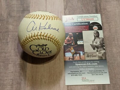 Al Kaline Signed Official Gold Glove Baseball JSA COA Detroit Tigers HOF GG B - Image 1 of 4