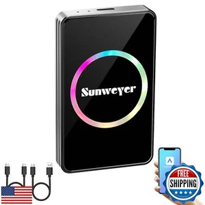 Adaptador inalámbrico CarPlay Sunweyer 2025 Android caja de transmisión automática SW12 Pro con - Imagen 1 de 5