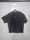 Mizuno Performance Wear 1/2 Zip Golf Pullover Jacket (Men's Large ) Black