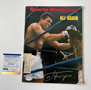 Joe Frazier Signed 1974 Sports Illustrated Magazine "ALI AGAIN" Auto PSA/DNA - Picture 1 of 4