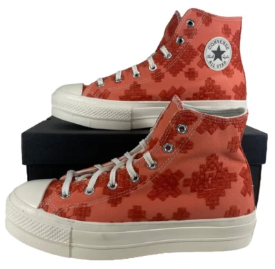匡威 Converse Chuck Taylor Lift Platform Hi BRIGHT MADDER A02233C 女式鞋码 11 — 第 1/4 张图片