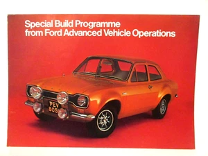 Brochure ~ FORD SPECIAL BUILD PROGRAMME c1972 A4 Double Page RARE! - Picture 1 of 1