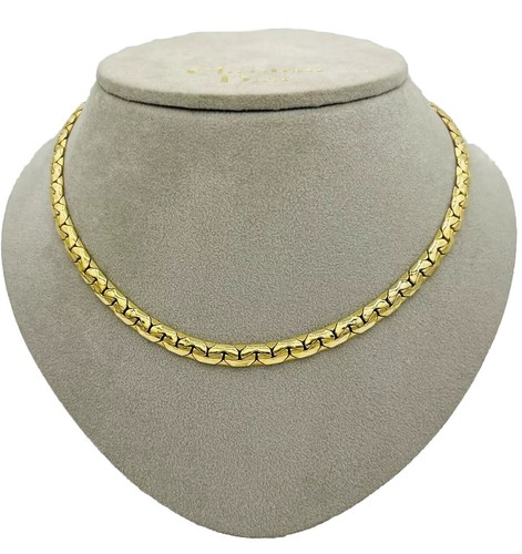 Catena vintage dorata Christian Dior choker statement gioielli vintage 25g41cm.