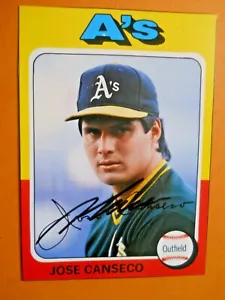 Jose Canseco - 1991 Baseball magazine Autographed Baseball card #7 - Oakland -OF - Picture 1 of 1