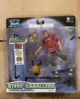 Figura de acción de patinador profesional NOS 🔥2000 X Sports (STEVE CABALLERO). Foto 1 de 4