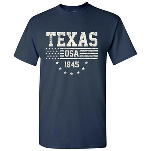 USA Flagge Statehood Texas 1845 - America Founding State Pride T-Shirt - Navy - Bild 1 von 7