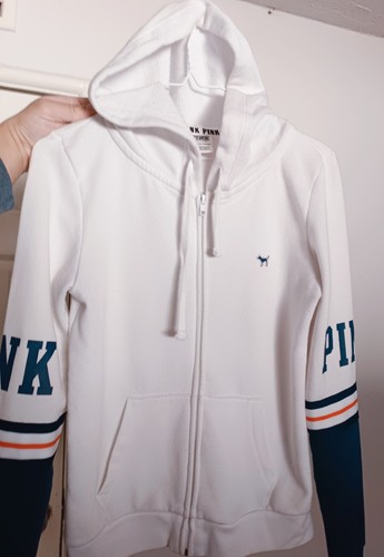 UNDERCOVER Felpa con cappuccio rosa victoria secret XS 100% cotone