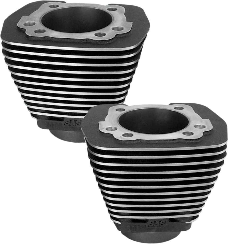 Juego de cilindros S&S, diámetro de 3-1/2", 5,550", negro, Harley EVO Big Twin 84-99 Foto 1 de 1