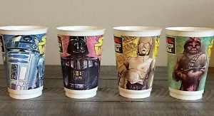 VTG Star Wars Trilogy Pizza Hut 1995 4 Plastic Children’s Cups - Picture 1 of 9