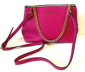 Nanette Lepore Flora rosa Handtasche Doppelteil Sommer Crossbody wandelbar - Bild 1 von 14