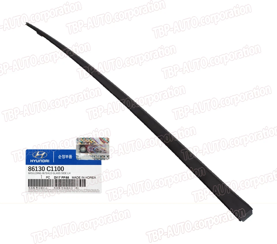 GENUINE ® Windshield Pillar Molding FRONT LEFT for 2015-2019 Sonata 86130C1100 - Image 1 of 1