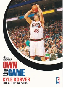 2007-08 Topps basketball KYLE KORVER Own The Game insert card #OTG2 76ers - Picture 1 of 2