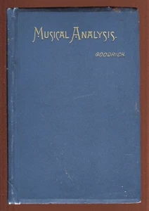 COMPLETE MUSICAL ANALYSIS A. J. Goodrich 1989 HB music notation as Illustrations - Imagen 1 de 5