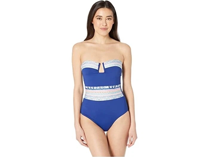 Traje de baño de una pieza para mujer La Blanca 183982 Milano Bandeau talla 8 Foto 1 de 4