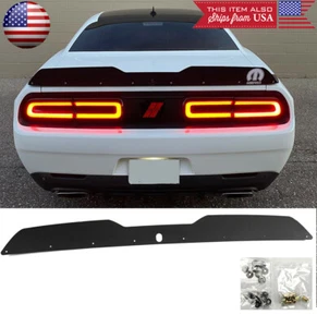 Black Trunk Decklid Spoiler Wicker bill For 15-23 Challenger w/ Backup Camera - Bild 1 von 6