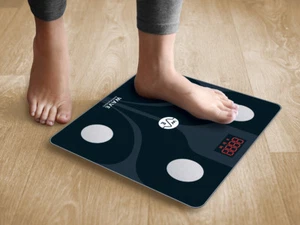 WAVE MEDICAL Advanced Bluetooth Smart Body Fat Bathroom Scale w/ Smartphone App - Picture 1 of 7