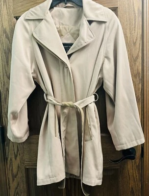 Gabardina corta vintage Regent Park beige para mujer talla mediana Foto 1 de 4