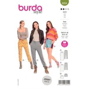 Burda Sewing Pattern 6054 Misses' Joggers With Elasticated Waist or Shorts - Picture 1 of 2
