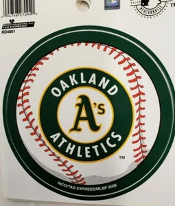 MLB Oakland Athletics 4 1/2" Round Vinyl Decal, NEW - Picture 1 of 1