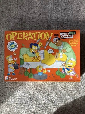 OPERATION: The Simpsons Edition Talking Board Game - TESTED and WORKING - Image 1 of 4