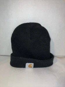 Carhartt Beanie Adult Acrylic Watch Hat Blue Winter Knit Stocking Hat Patch USA - Picture 1 of 3