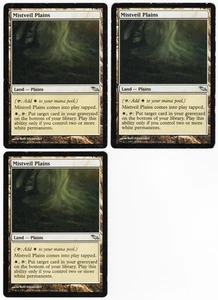 Mistveil Plains x3 3x 2008 Shadowmoor Colorless Uncommon Land MTG LP AZ2 - Picture 1 of 2