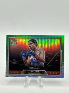 2024 Topps Chrome Boxing Erika Cruz /99 Green Refractor - Picture 1 of 2