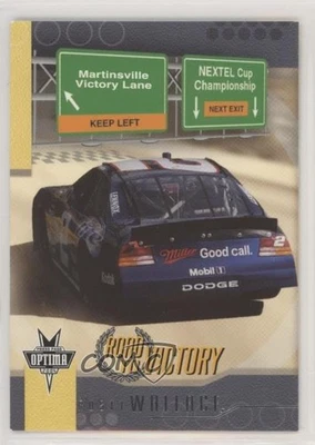2004 Press Pass Optima Road to Victory Rusty Wallace #60 HOF - Image 1 of 2
