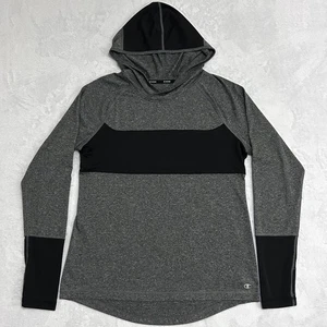Champion Hoodie Men's L Powertrain Vapor Performance Pullover Gray Black Running - Picture 1 of 14