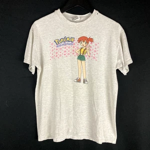 Vintage Pokémon Kasumi T-Shirt Light Gray Youth XL Gotta Catch Them All 90s - Picture 1 of 9
