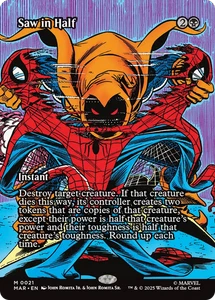 Saw in Half (FOIL) x1 - MTG Marvel Universe MAR #21 - Picture 1 of 1