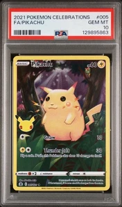 Pokemon Celebrations PIKACHU Full Art HOLO 005/025 ~ PSA 10 - Picture 1 of 2