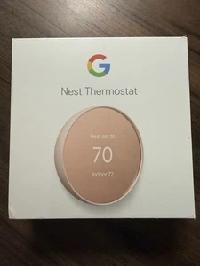 Brand New Sealed Box Google Nest Smart Thermostat 4th Gen Sand G4CVZ-US - Picture 1 of 2