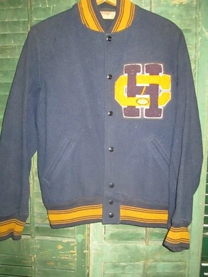 Chaqueta Letterman Fútbol Cruz Santa Cruz Tigres Años 50 60 De Colección NUEVA ORLEANS Foto 1 de 4
