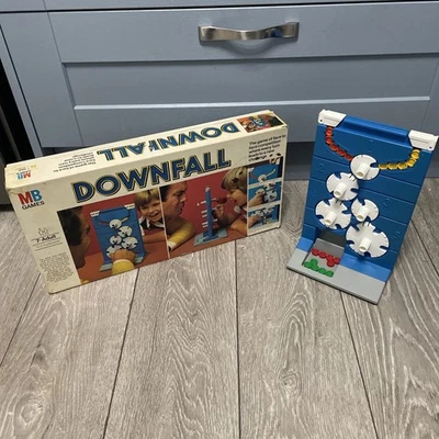 Vintage Downfall Board Game - MB Games 1977 Long Box Edition 100% Complete - Image 1 of 4